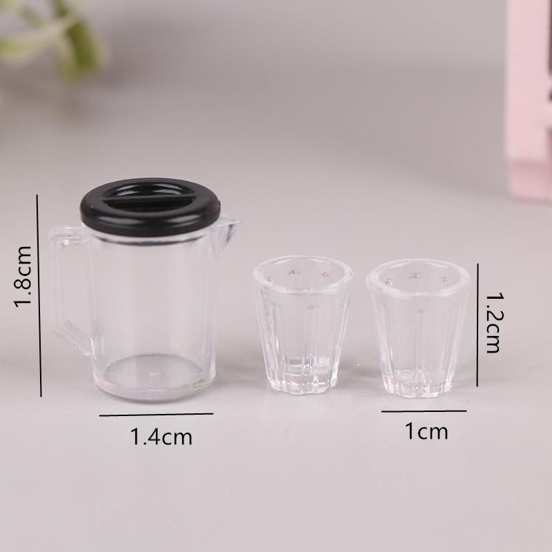 1:12 Puppenhaus Miniatur Brotbackmaschine Tassenset Kaffeemaschine Rührmaschine Modell Küche Puppe Elektrogerät Spielzeug