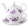 Aynsley English Violet Tea for One, Approx. 300ml, ENVI00816C