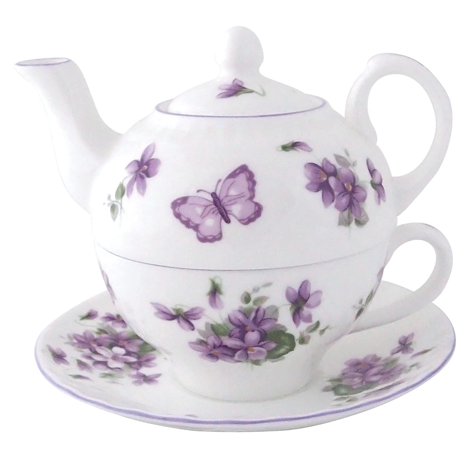 Aynsley English Violet Tea for One, approx. 300ml, ENVI00816C