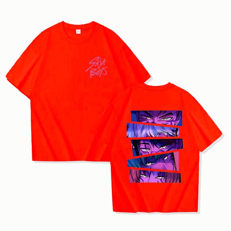 Kpop Demon Hunter Saja Boys T-shirt Unisex Harajuku O-neck Casual Anime T-Shirt Tops
