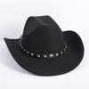Popolare cappello da cowboy a tesa singola stile OL moda europea e americana cappello a cilindro di alta gamma per uomo e donna cappello jazz cappello di feltro