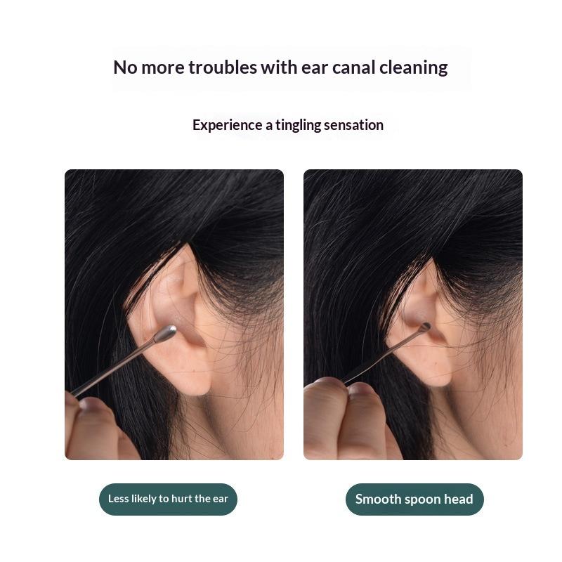 Home Ear Cleaning Kit, 6-Piece Earwax Removal Tool Set with Picks & Loops, Easy to Use & Clean