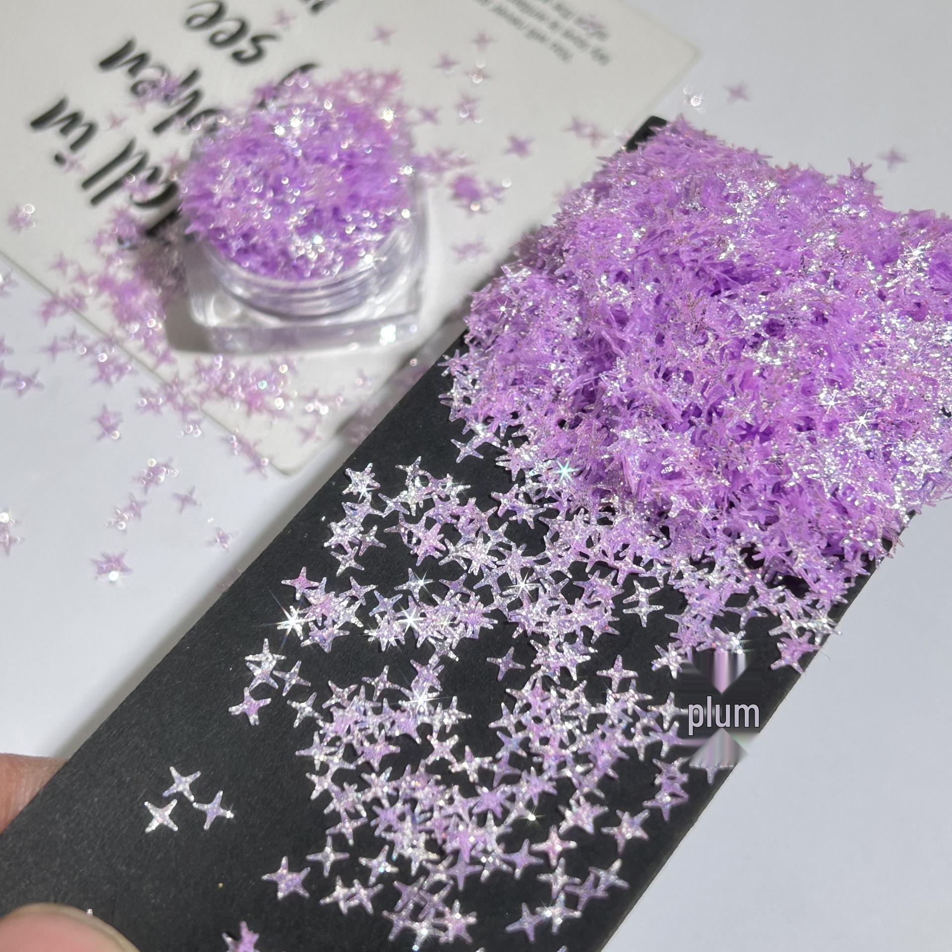 

Reflective Rhinestone Snowflake Butterfly Heart Sequin Nail Art Decorations 30 ml