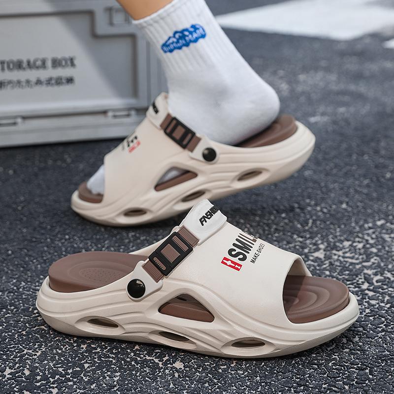 Summer Men's Large Size Sandals EVA Soft Soled Slippers Home Casual Slippers Beach Sandals