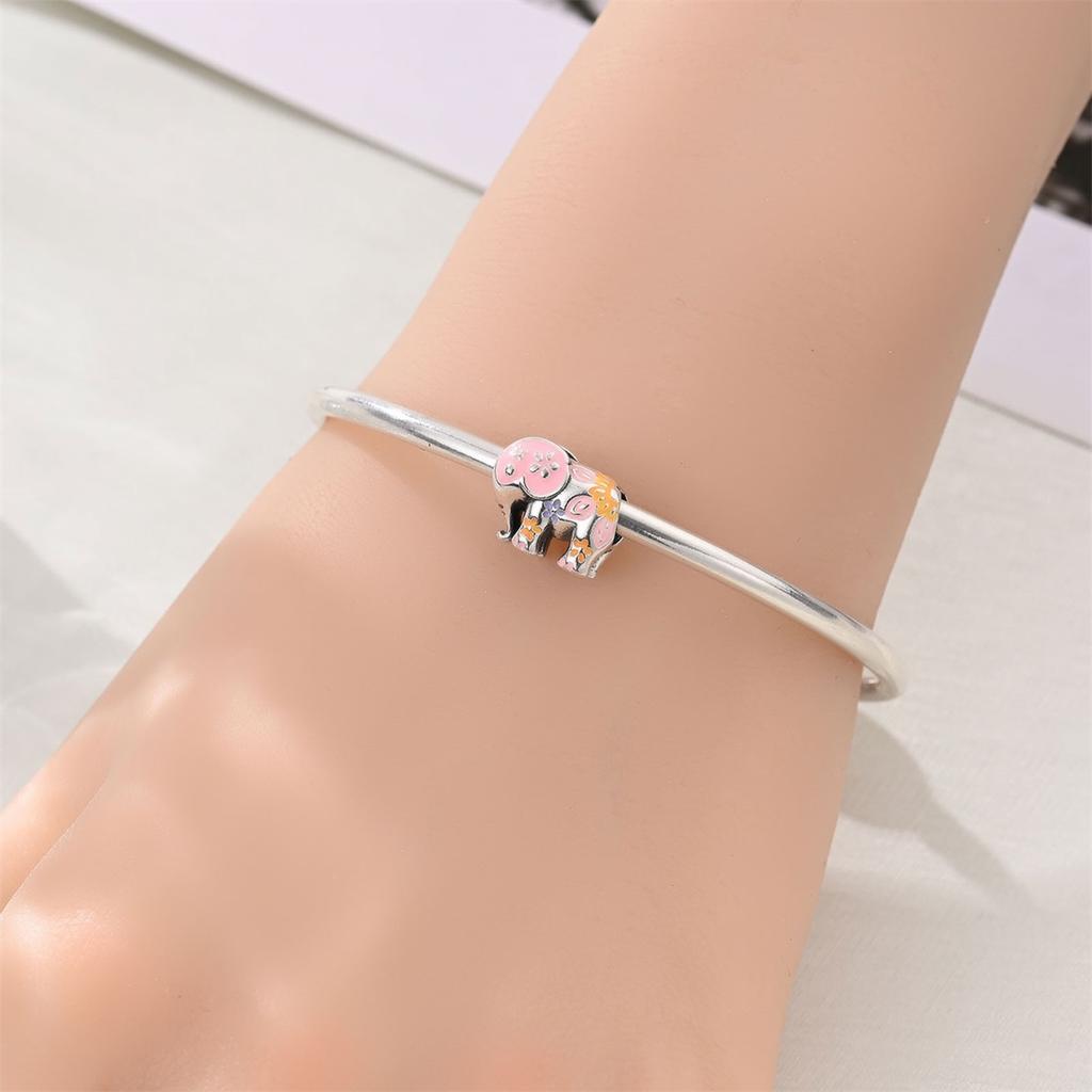 Copper Sacred Auspicious Guardian Elephant Series Pendant Charm Bead Fit Original Bracelet For Woman Diy Jewelry