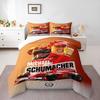 "Champion Racer Illustration Design Bedding set, Bedding set (1 duvet cover, 2 pillowcases, duvet not included)