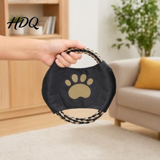 Tug of War Dog Toy Cotton Rope Toy Flying Disc Interactive Fetch