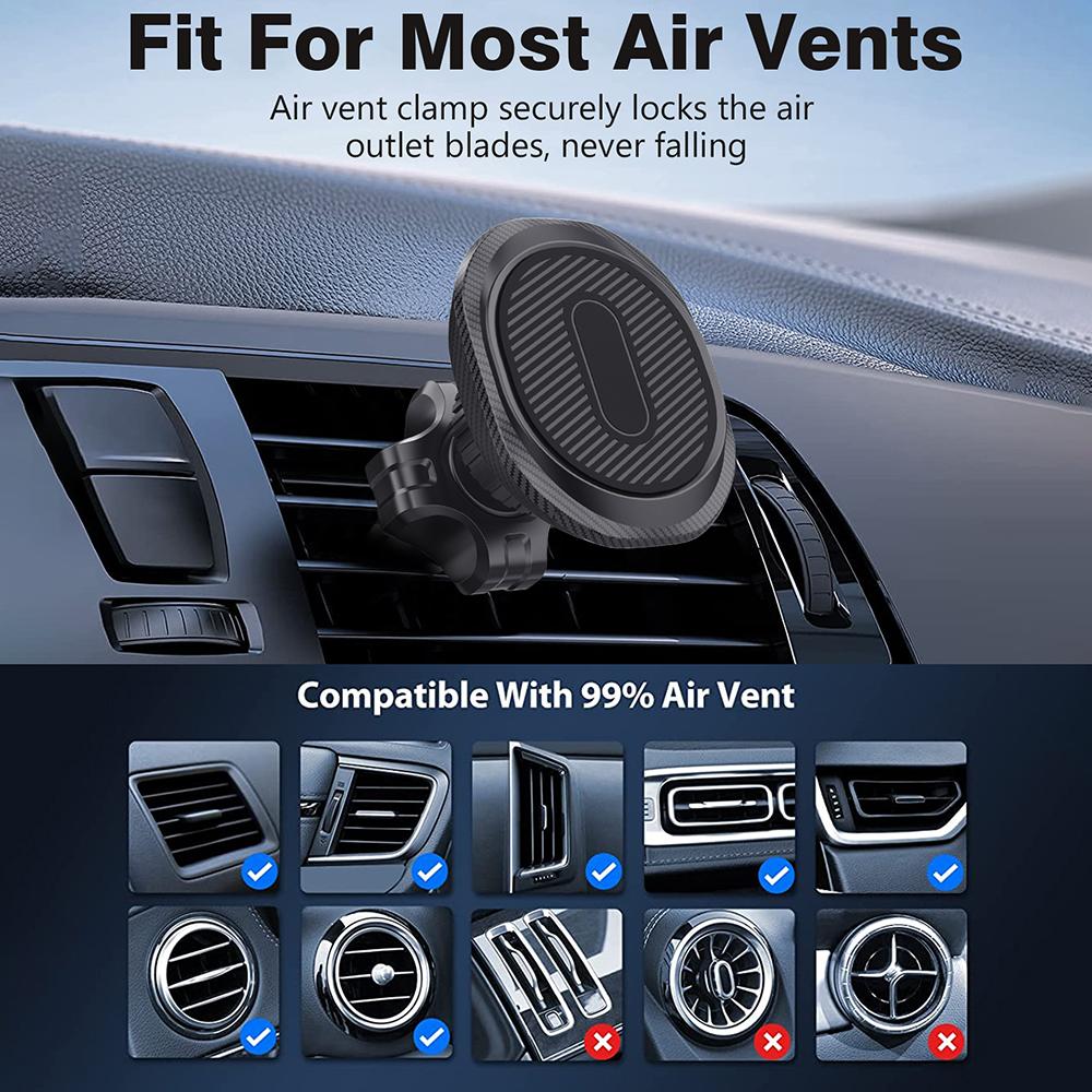 ML178 360 Grad Drehung Magnetische Handyhalterung Anti-Shake Auto Lüftungsschlitz Halterung