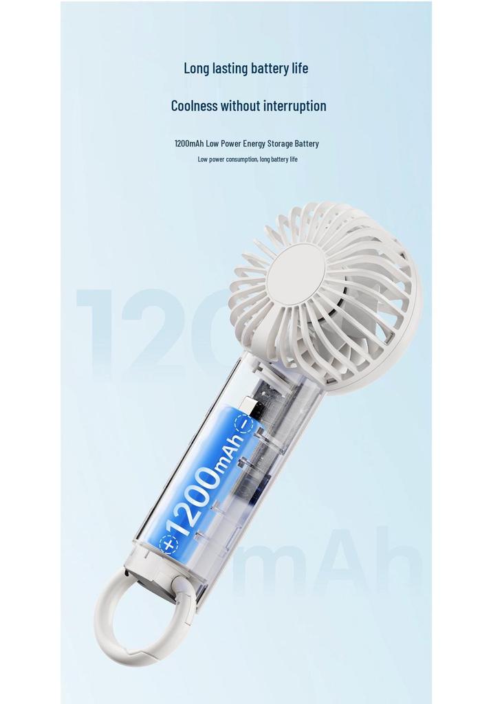 USB Rechargeable Mini Pocket Fan: Portable and Compact for Hiking