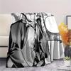 1PC Iruma kun Print Flannel Blanket, High quality Comfortable for All Seasons, Home Decor, Warmth and Comfort, Perfect for Christmas Gifts