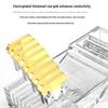 AUCAS Cat5e RJ45 Pure Copper Gold-Plated Modular Plugs