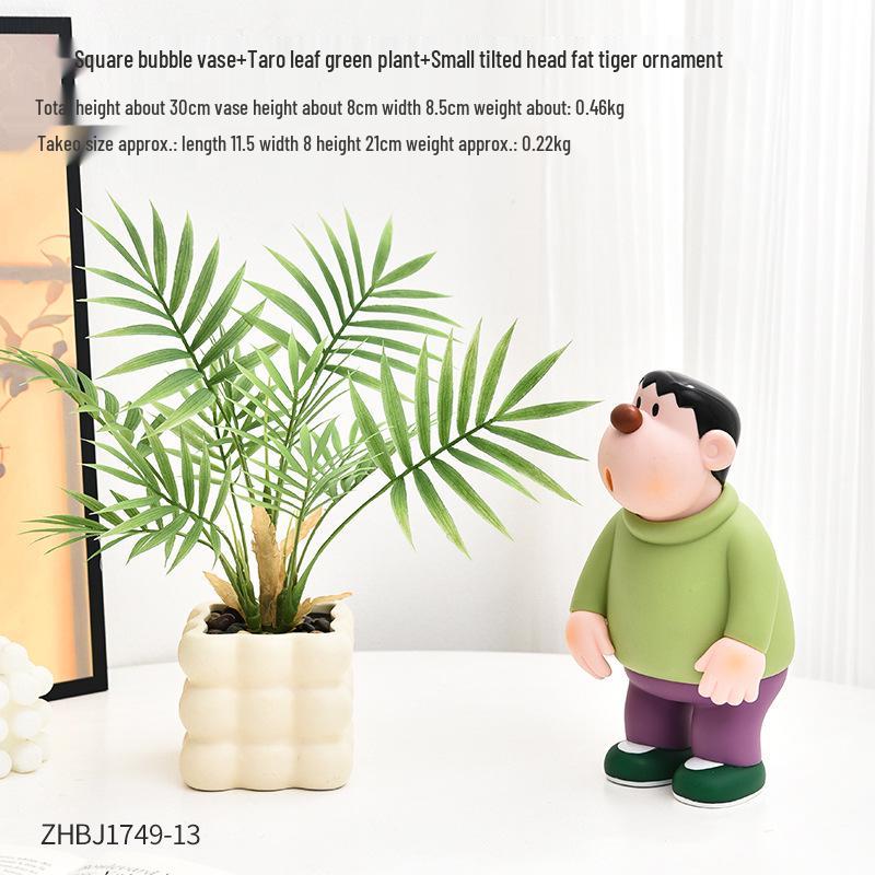 Bionic Bonsai Artificial Green Plants - Desktop Potted Decor for Home or Office