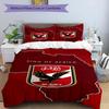 Ahly Football Club Printed Pattern Duvet Cover Set – Includes 1 Duvet Cover and 2 Matching Pillowcases Bedroom Decor Christmas Gifts