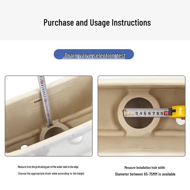 Toilet Water Tank Inlet & Drain Valve Set