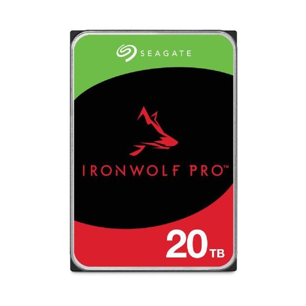 Seagate IronWolf Pro, 20 to, Disque Dur d'entreprise Interne NAS HDD – CMR, 3,5”, SATA 6 Gbits/s, 7 200 TR/Min, 256 Mo de mémoire Ca
