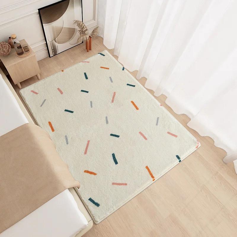 Modern Minimalism Bedroom Fluffy Carpet Large Area Carpets for Living Room Children Girl Room Soft Rug Non-slip Washable Mat
