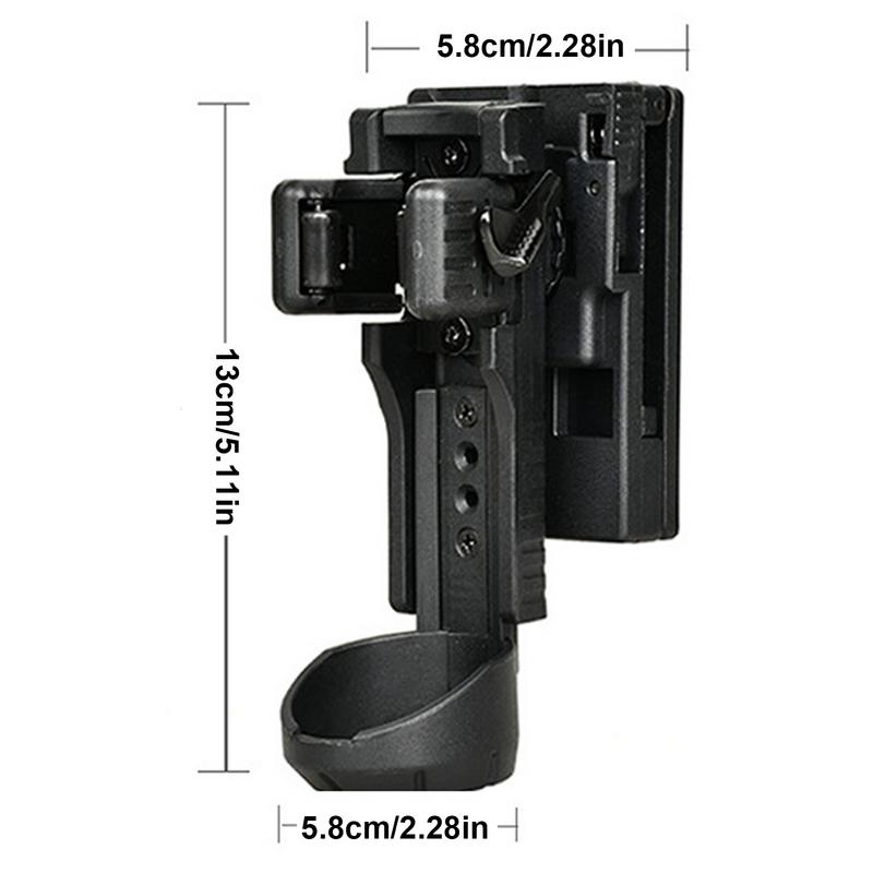 Flashlight Holder Duty Belt Rotatable Flashlight Carrier Gear Flashlight Belt Holder Portable Light Carry Case Flashlight Pouch