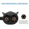1 Paar Dual-Farbe Eulen-Stil Motorrad Scheinwerfer Blinker Leuchte Motorrad Fahrlicht Scheinwerfer Motorrad Roller Nebelscheinwerfer
