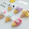 10 Pcs New Kawaii Cartoon Kittenice Cream  Game Nime Characters Resin Scrapbook Diy Jewelry Children Gift Hairpin Accessories A4