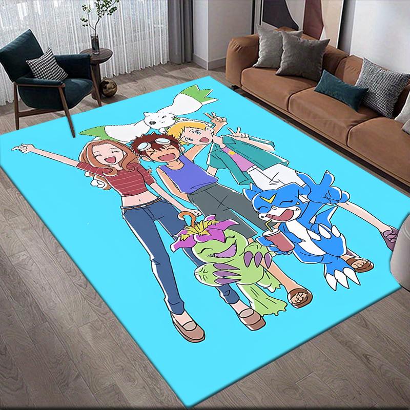 Digimon Love Area Rug, Digimon Fan Soft Carpet, Perfect Gift.chl