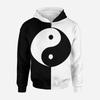 3D Baskılı Yin Yang Sekiz Trigram Sokak Giyimi Fermuarlı Kapüşonlu Sweatshirt Erkek Kadın Çocuk Günlük Fermuarlı Sweatshirt Çocuk Moda Giyim