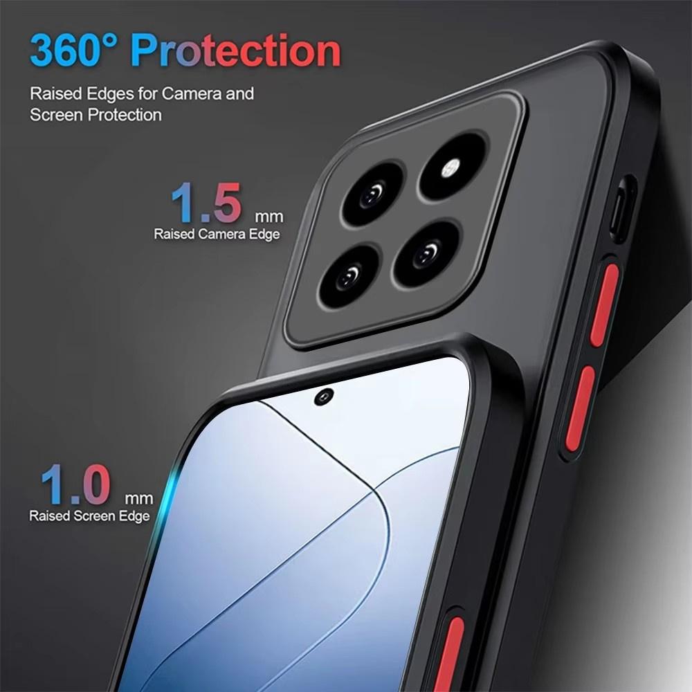 Shockproof Armor Case For Xiaomi Mi 14T 15T 13T 11T 12T Pro Funda For Mi 13 14 12 11 Lite 5G Matte Bumper Protection Phone Cover