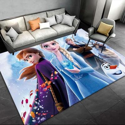 1pz Tappeto con Fantasia Frozen Tappeto Area Tappeto Antiscivolo Lavabile a Mano Tappetino per Pavimento Adatto per Soggiorno Camera da Letto Decorazioni per la Casa Decorazioni per la Stanza