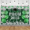 2025 Graduation Party Backdrop Class of 2025 Congratulation Grad Prom Sparkling Diamond Balloons Graduate Ceremony Background