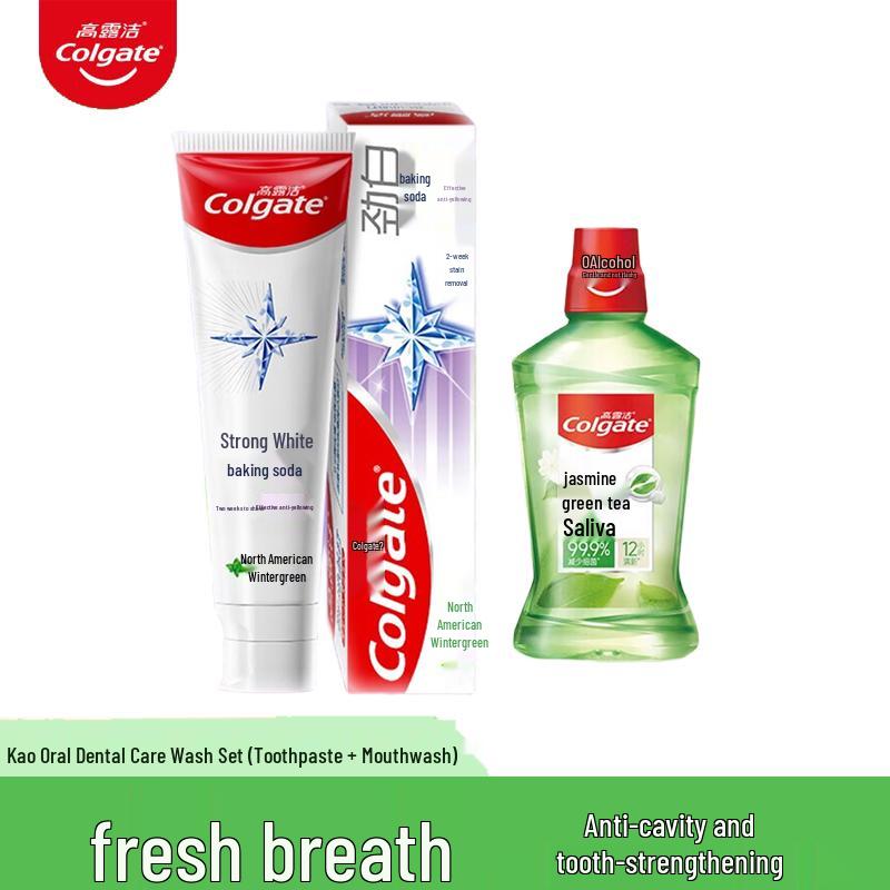 Colgate Baking Soda Spearmint Toothpaste & Mouthwash Set