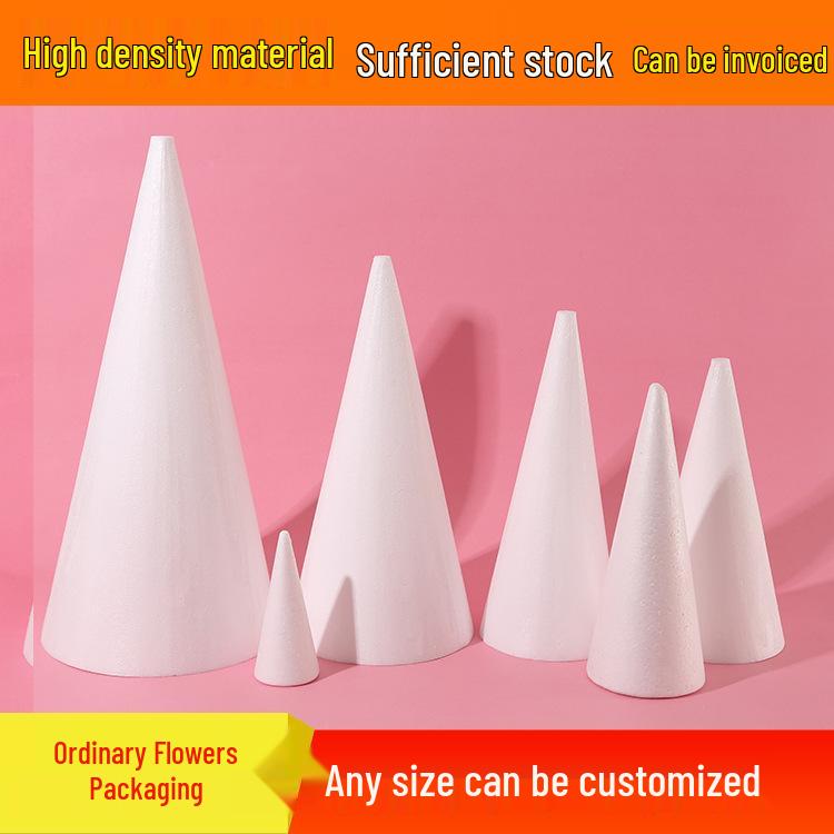 

Макет торта «Рождественская елка из макарон» и «Цветочная башня», Форма для практики с мастикой с конусом из пенопласта Diameter 10cm, Height 20cm