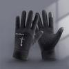 Winter gloves white cross and love print design warm and cold-proof gloves