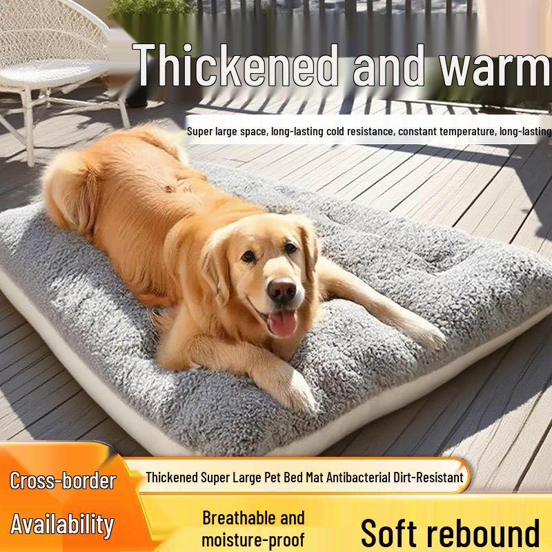 Schlafmatte für Haustiere: Doppelseitiges großes Hundebett & Katzensofa-Haus