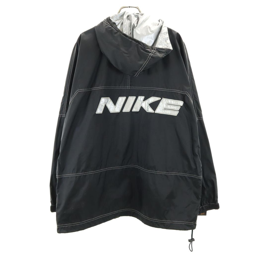 Nike 90s 00s Old White Tag Long Sleeve One Point Embroidery Anorak Parker Men's Used