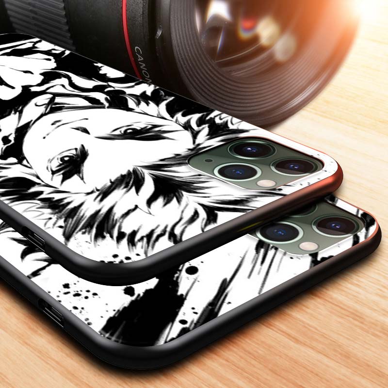 Demon Slayer Anime Etui na telefon Apple iPhone 12 Pro Max Mini 11 Pro XS Max X XR 6S 6 7 8 Plus 5S SE2020 Czarne
