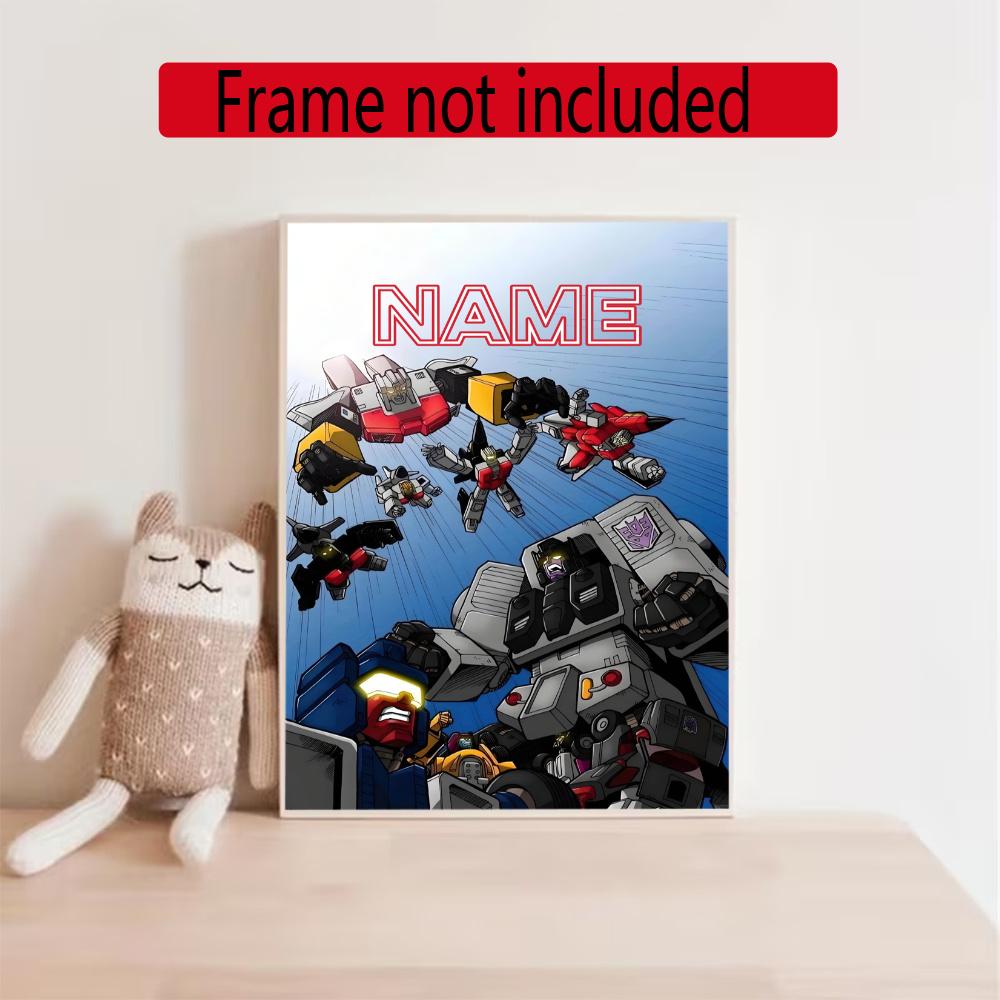 Love Transformers Customize Your Name Diamond Painting Round Diamond Diy Frameless Holiday Artwork Suitable For Home Office Wall Decoration