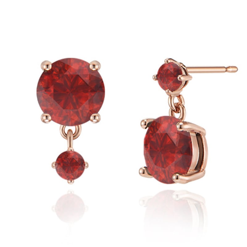 ELLE Jewelry 14K GF Unbalanced Double One Earrings ELGPEE432