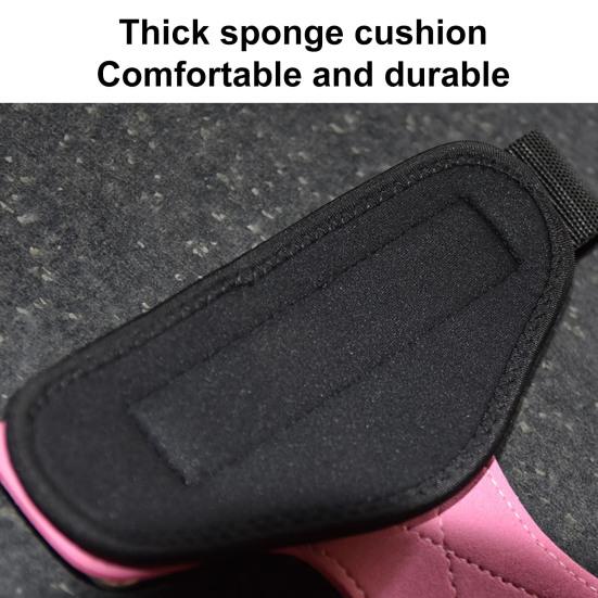 1 Pair Weight Lifting Wrist Straps with Fastening Tape Adjustable Thick Padded Weightlifting Powerlifting Hand Straps Sports Supplies