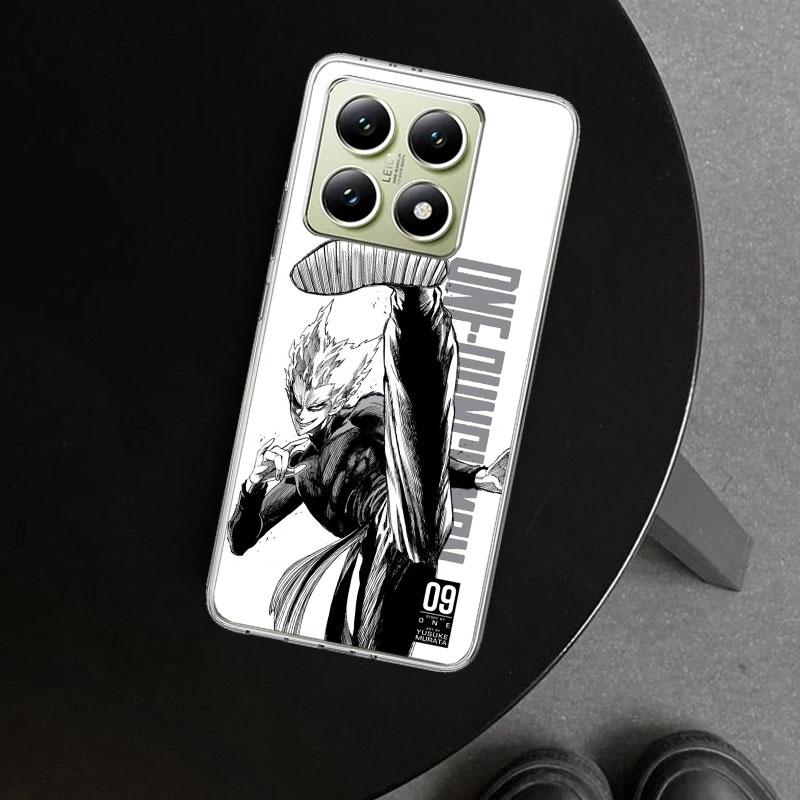 One P-Punch-Man Garou Phone Case Cover for Xiaomi Redmi Note 15 14 13 12 11 Pro Plus 14S 12S 11S 11T 11E 10S 10 Customized Funda