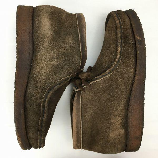 Regal Tricker’s Moccasin Boots Size 25.5 Crepe Sole Dark Brown Suede Men’s(USED)
