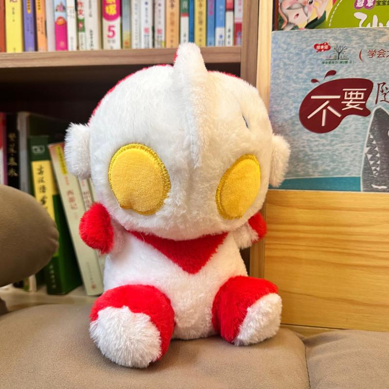 New Q Version Cute Down Cotton Ultraman Plush Toy Doll, Grab Machine Doll Throw Pillow Doll
