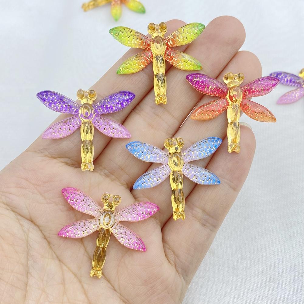 10 PEZZI Nuova Resina Cartone Animato Carino Serie Libellula Dorso Piatto Decorazione Casa Fai da Te Artigianato Scrapbooking Accessori Gioielli