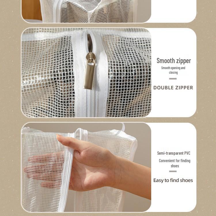 Three-Dimensional Transparent Boot Storage Bag: Dustproof & Moistureproof Protector for Long and Short Boots, Ideal for Seasonal Organization.