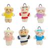 Cartoon Bear Dolls Bag Pendants Bag Charm Plush Bear Keychain Pendant Plush Material Backpack Pendant Gift for Girls