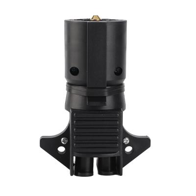 12V 7-polig auf 4-polig und 5-polig Anhängersteckdosenadapter Flachstift für Nutzfahrzeuge Schiffe