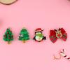 Chic Natal Grampo de Cabelo Aço Inoxidável Grampos Laterais Alce Pinguim Árvore de Natal Floco de Neve Bobby Pin Acessórios de Estilo Festa de Ano Novo