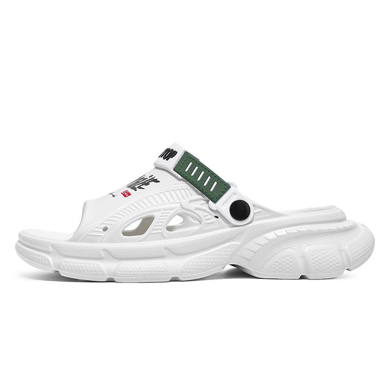 Fashion NEW Men's Massage Slippers White Outdoor Sandals Beach Comfortable Soft Slides Casual Shoes Men Indoor Outdoor Sandals
