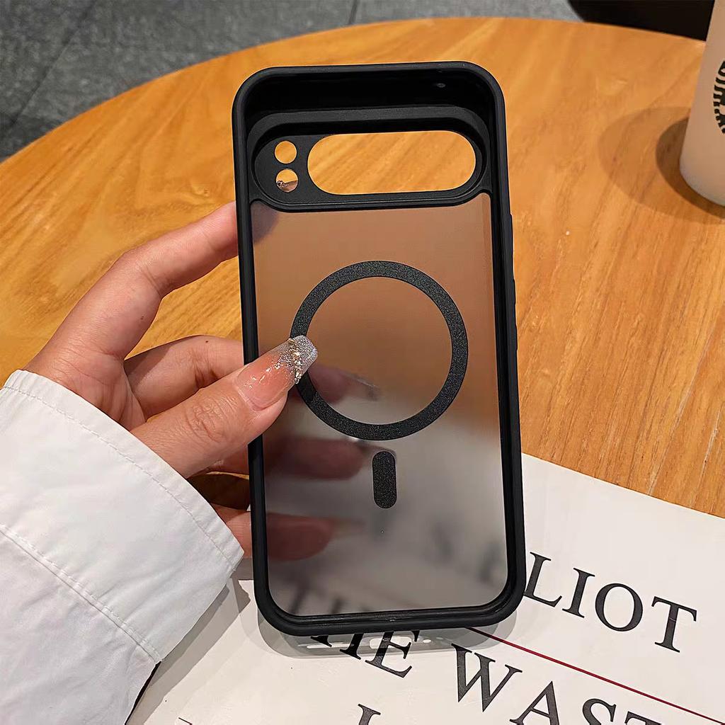 Matte Translucent For Magsafe Magnetic Case For Google Pixel 10 9 ProXL 8 7 6 Pro 9A 8A 7A 6A Wireless Charge Shockproof Cover
