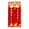 12Pcs/Pack Golden Silver Red Christmas Bow Ornament Tree Decoration Bowknot Pendant For Home