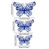 12 Count 3D Hollow Butterfly Wall Stickers for Event Decoration in Multiple Sizes