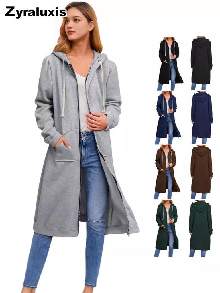 Neuer Bestseller von Outward Bound Damen Lockerer Reißverschluss Cardigan Herbst Winter Mantel Langarm Oberbekleidung